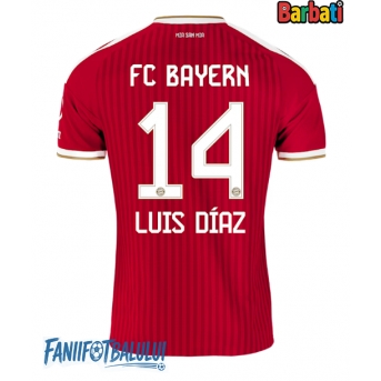 Bayern Munich Luis Diaz #14 Tricou Fotbal Replică 2026-27 Barbati Acasa